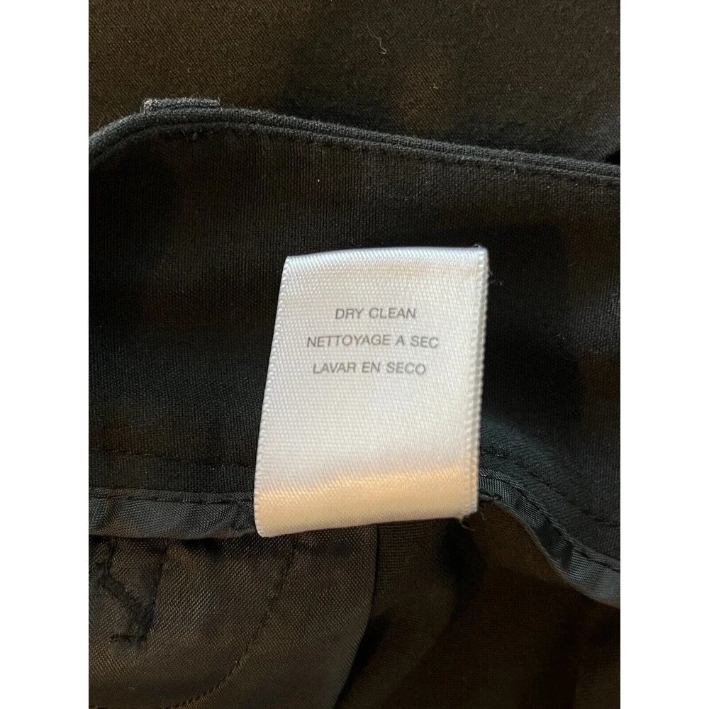 Michael Kors Pants Black Womens Size 8 Grammercy Fit Polyester Blend Stretch - Picture 3 of 10